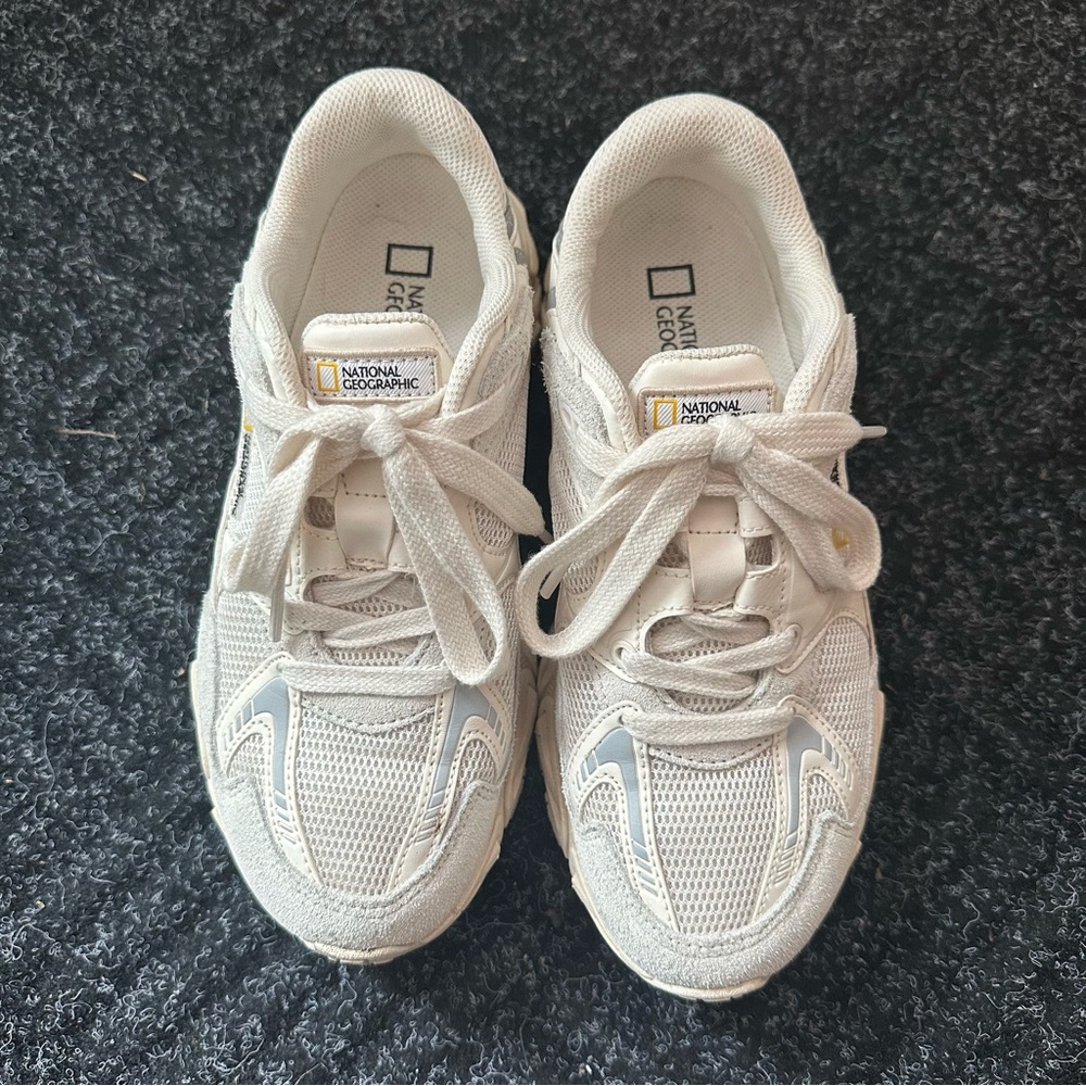 National Geographic Cream and Gray Sneakers - Picture 1 of 6